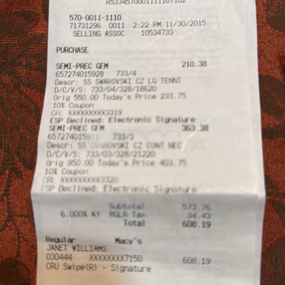 NWT 16” Swarovski Silver Crystal Necklace - Picture 11 of 12